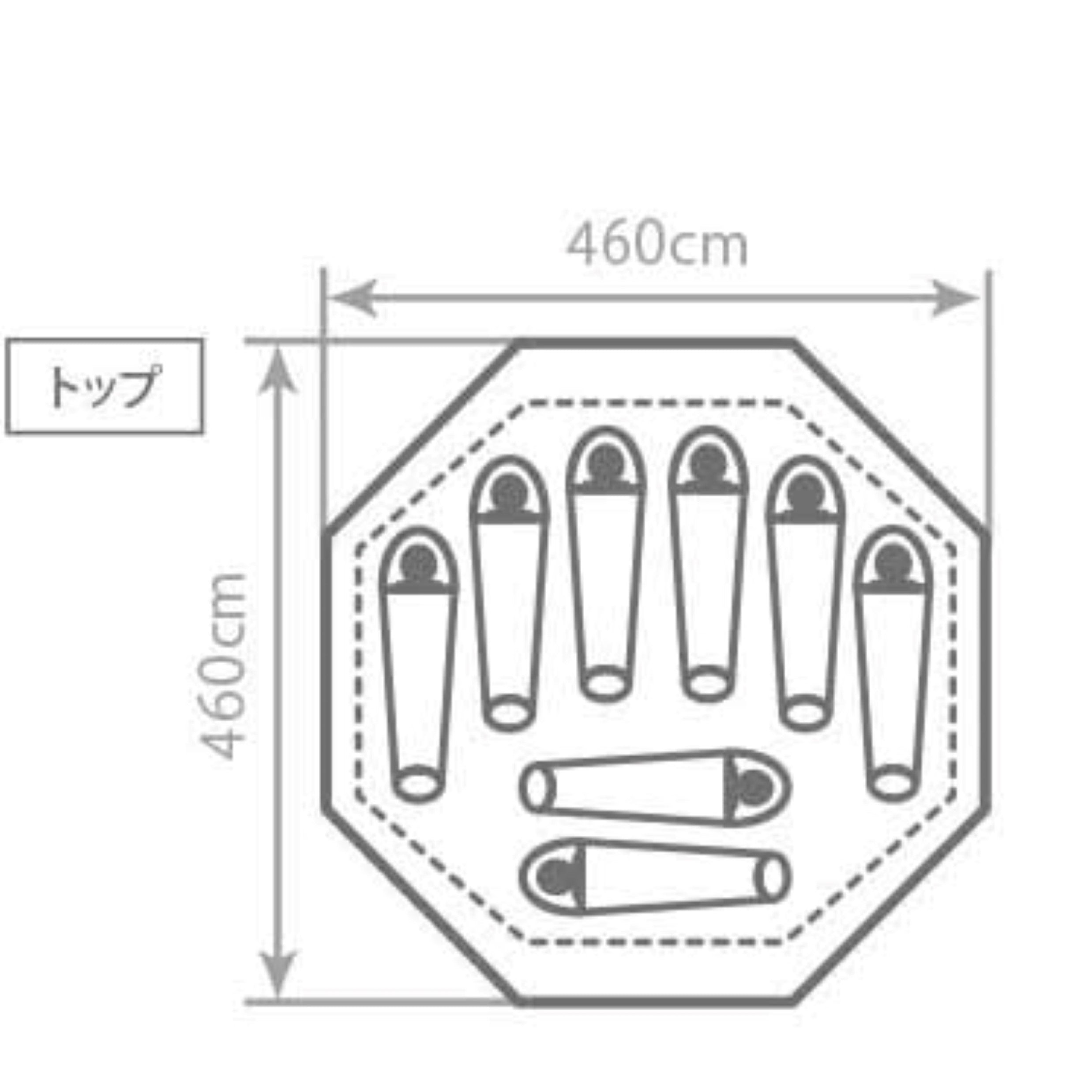 ワンポールテントL（8人用） – トム・ソーヤー冒険村